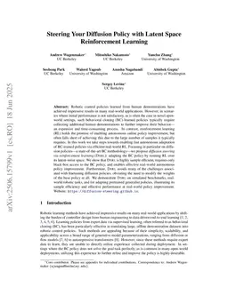 Steering Your Diffusion Policy with Latent Space Reinforcement Learning