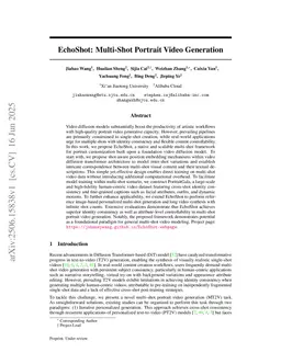 EchoShot: Multi-Shot Portrait Video Generation