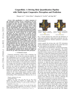CooperRisk: A Driving Risk Quantification Pipeline with Multi-Agent Cooperative Perception and Prediction
