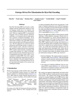 Entropy-Driven Pre-Tokenization for Byte-Pair Encoding