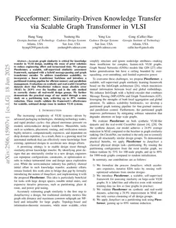 Pieceformer: Similarity-Driven Knowledge Transfer via Scalable Graph Transformer in VLSI