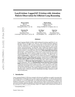 LazyEviction: Lagged KV Eviction with Attention Pattern Observation for Efficient Long Reasoning