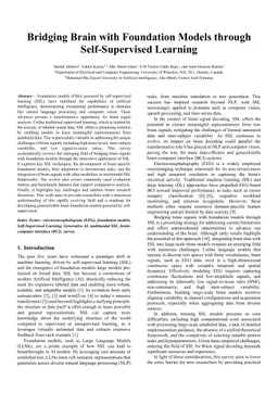 Bridging Brain with Foundation Models through Self-Supervised Learning