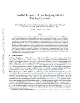 EvoLM: In Search of Lost Language Model Training Dynamics