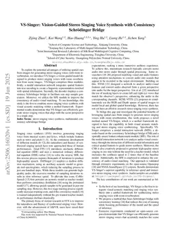 VS-Singer: Vision-Guided Stereo Singing Voice Synthesis with Consistency Schrödinger Bridge