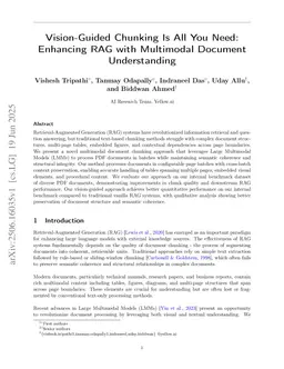 Vision-Guided Chunking Is All You Need: Enhancing RAG with Multimodal Document Understanding