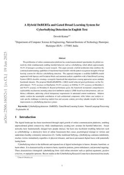 A Hybrid DeBERTa and Gated Broad Learning System for Cyberbullying Detection in English Text
