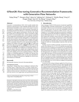 GFlowGR: Fine-tuning Generative Recommendation Frameworks with Generative Flow Networks