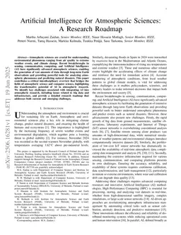 Artificial Intelligence for Atmospheric Sciences: A Research Roadmap