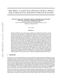 AGC-Drive: A Large-Scale Dataset for Real-World Aerial-Ground Collaboration in Driving Scenarios