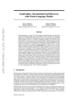 GoalLadder: Incremental Goal Discovery with Vision-Language Models