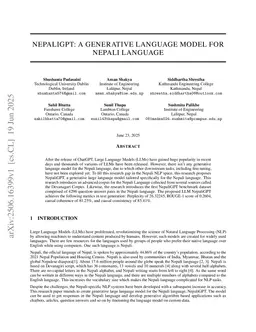 NepaliGPT: A Generative Language Model for the Nepali Language