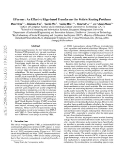 EFormer: An Effective Edge-based Transformer for Vehicle Routing Problems