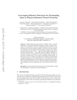 Leveraging Influence Functions for Resampling Data in Physics-Informed Neural Networks