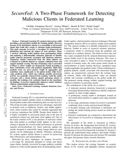 SecureFed: A Two-Phase Framework for Detecting Malicious Clients in Federated Learning