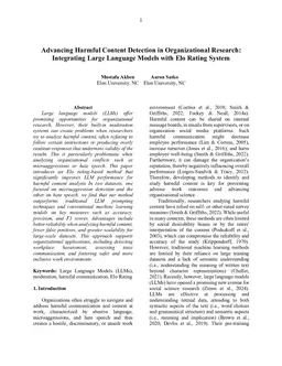 Advancing Harmful Content Detection in Organizational Research: Integrating Large Language Models with Elo Rating System