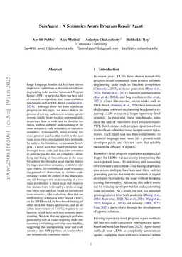 SemAgent: A Semantics Aware Program Repair Agent