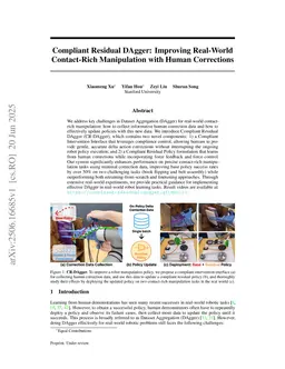 Compliant Residual DAgger: Improving Real-World Contact-Rich Manipulation with Human Corrections