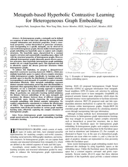 Metapath-based Hyperbolic Contrastive Learning for Heterogeneous Graph Embedding