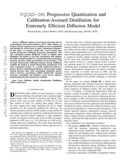 PQCAD-DM: Progressive Quantization and Calibration-Assisted Distillation for Extremely Efficient Diffusion Model