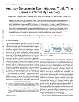 Anomaly Detection in Event-triggered Traffic Time Series via Similarity Learning