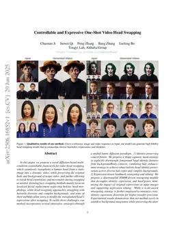 Controllable and Expressive One-Shot Video Head Swapping