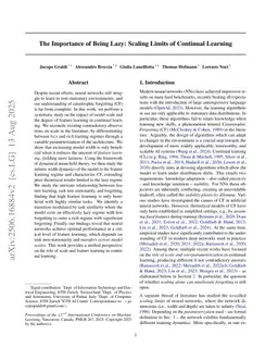 The Importance of Being Lazy: Scaling Limits of Continual Learning