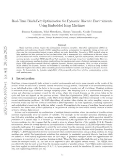 Real-Time Black-Box Optimization for Dynamic Discrete Environments Using Embedded Ising Machines