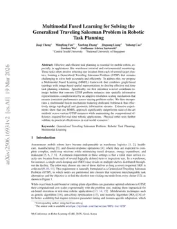 Multimodal Fused Learning for Solving the Generalized Traveling Salesman Problem in Robotic Task Planning