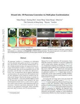 DreamCube: 3D Panorama Generation via Multi-plane Synchronization