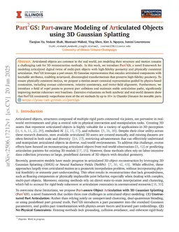 Part$^{2}$GS: Part-aware Modeling of Articulated Objects using 3D Gaussian Splatting