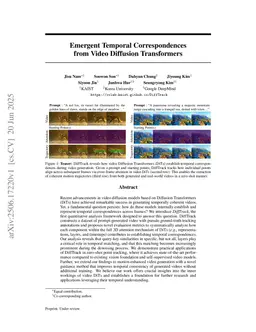 Emergent Temporal Correspondences from Video Diffusion Transformers