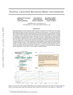 Training a Scientific Reasoning Model for Chemistry