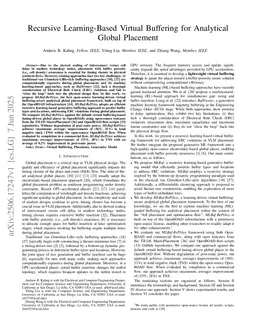 Recursive Learning-Based Virtual Buffering for Analytical Global Placement