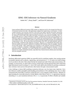 SING: SDE Inference via Natural Gradients