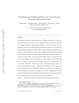 LLM-Enhanced Multimodal Fusion for Cross-Domain Sequential Recommendation