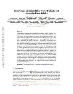 RoboArena: Distributed Real-World Evaluation of Generalist Robot Policies