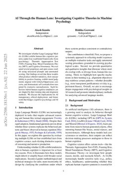 AI Through the Human Lens: Investigating Cognitive Theories in Machine Psychology