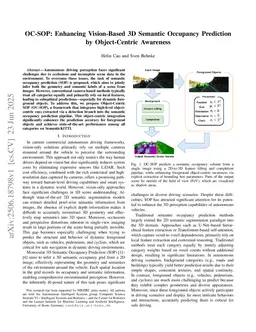 OC-SOP: Enhancing Vision-Based 3D Semantic Occupancy Prediction by Object-Centric Awareness