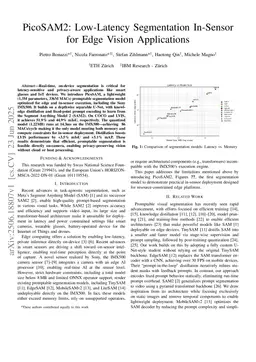 PicoSAM2: Low-Latency Segmentation In-Sensor for Edge Vision Applications