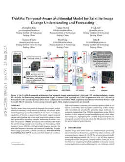 TAMMs: Temporal-Aware Multimodal Model for Satellite Image Change Understanding and Forecasting