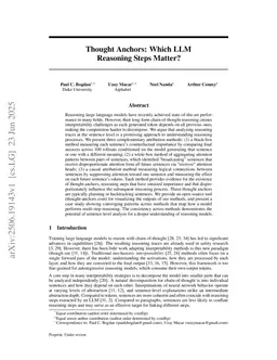 Thought Anchors: Which LLM Reasoning Steps Matter?