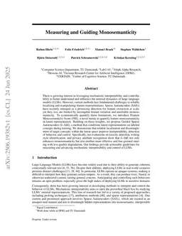 Measuring and Guiding Monosemanticity