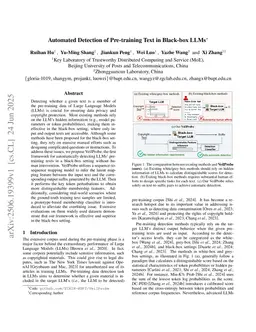 Automated Detection of Pre-training Text in Black-box LLMs