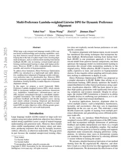 Multi-Preference Lambda-weighted Listwise DPO for Small-Scale Model Alignment