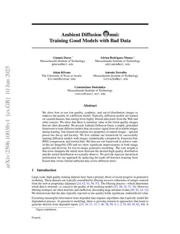 Ambient Diffusion Omni: Training Good Models with Bad Data