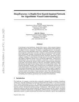 DeepTraverse: A Depth-First Search Inspired Network for Algorithmic Visual Understanding