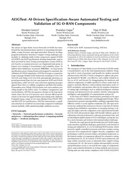 AI5GTest: AI-Driven Specification-Aware Automated Testing and Validation of 5G O-RAN Components