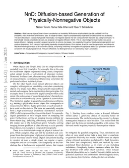 NnD: Diffusion-based Generation of Physically-Nonnegative Objects