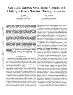 Can LLMs Generate Good Stories? Insights and Challenges from a Narrative Planning Perspective